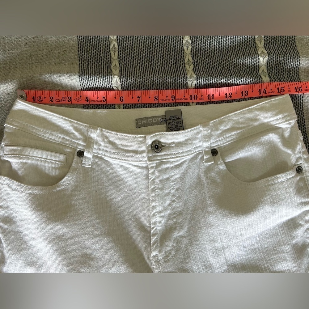 Chico’s Platinum White Jeans Size 1 Short (Medium Petite) Casual - Picture 6 of 7